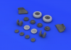 Eduard 648089 MiG-23 M/ MF wheels 1/48 (TRUMPETER)